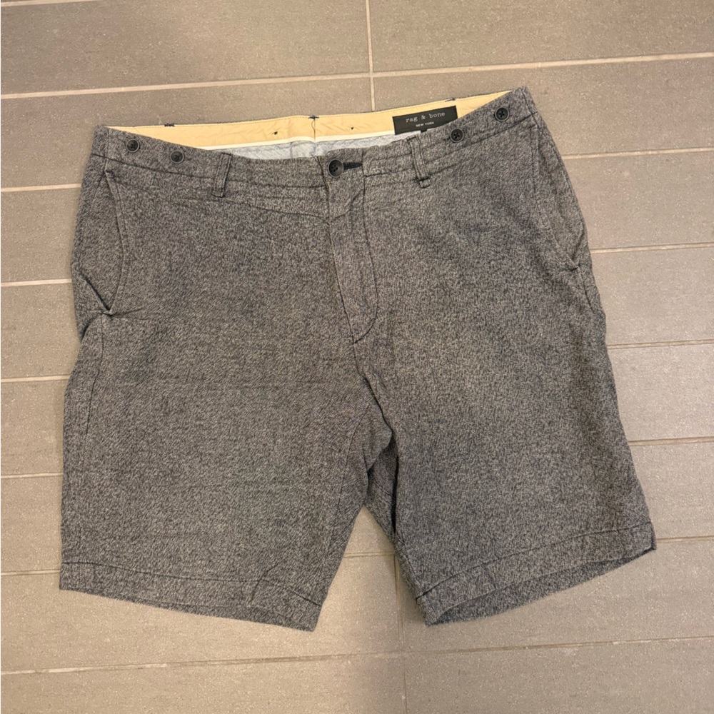 Rag & Bone Charcoal Flat Front Men's Shorts